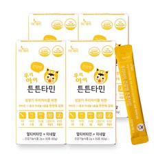 [더데이] 어린이멀티비타민 면역력영양제 아기비타민D 튼튼타민 망고맛, 30회분, 4박스