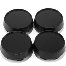 RTrhino 튜닝 4PCS 65.8 림 휠 센터 캡 OD: 2.5965.8 ID: 2.3660 매트 블랙 허브, OD:65.8mm/2.59",, Matte Black