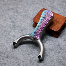 新款破風星耀星卡單卡球彈弓 鈦閤金戶外扣指三代, 1個, 鈦合金星卡一代（裸弓）