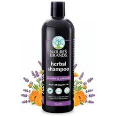 Nature's Brands - Herbal Choice 건조한 모발용 마리 천연 샴푸 (236ml(8액량 온스) - 유기농 올리브 오일 및 로즈마리 추출물이 수분을 공급하고, 라벤더 및 금잔화