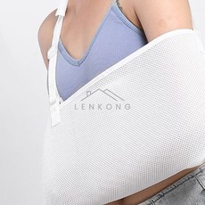 팔깁스 암슬링 어깨걸이 벨포 밴드 팔 고정대 수술 후 보조기 보호대, 2-깁스팔걸이-화이트