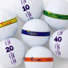 TOBBY 토비 실속형 혼합 로스트볼 골프공 10알, 1세트, 랜덤발송