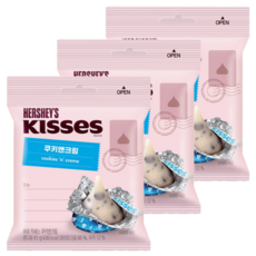 허쉬 키세스봉 쿠키앤크림, 81g, 3개