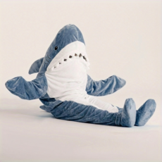 베리버터 동물잠옷 입는담요 상어