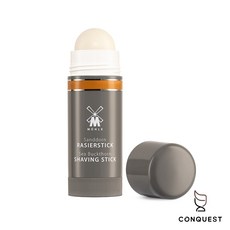 【CONQUEST】德國 MUHLE 刮鬍皂棒 鬍皂條 刮鬍泡 攜帶式輕巧方便 柑橘/檀香/雪松葡萄柚, 1個, 柑橘(橘色)