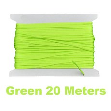 폴리에스터 플랫 스쿠버 다이빙 릴 라인 다이버 수중 핑거 스풀, 6.Green 20 Meters