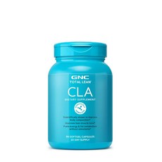 GNC 토탈 린 CLA 지방 대사 에너지 글루텐 프리 180 소프트젤, 1개