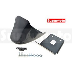 Supamoto 哈雷下巴下導流罩 適用於883 1200 48 72 XL XR Sportster車系，提升行車穩定性與保護。, 1個, 亮黑(一組)