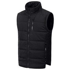 Chrisuno 남성용 경량 겨울 패딩 스키 조끼 재킷 패커블 아우터 회색.