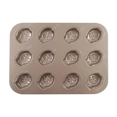 아노마드 붕어빵 마들렌틀 팬 12구 골드, 1개