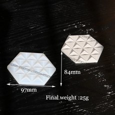 육각형 실리콘 벽돌 금형 콘크리트 벽 타일 금형 석고 코스터 금형 미니 벽 패널 금형 시멘트 벽 타일 금형, 02 02, 1개