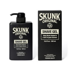 스컹크 오리지날 저자극 바버샵 클리어 쉐이브젤 대용량 - 시트러스 & 허브 500ml, 1개, 500L 1개, 500L