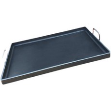 사각 철판팬 그릴 노점 호떡 판 사각철판 토스트 전판 길이60cm폭40cm두께8mm 1개, 31x22cm - 두께 4mm (깊이 2cm) × 1개