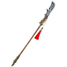 玩模坊 青龍偃月刀 41cm 鋼木銅材質 模型 No.29621, 1個