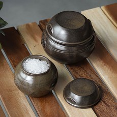 어나인 소금항아리 국산옹기 풍수 미니 현관소금단지, 1개