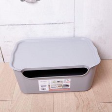 그레이 리빙박스 중 수납정리함 오픈 수납바구니 pic+53932qe
