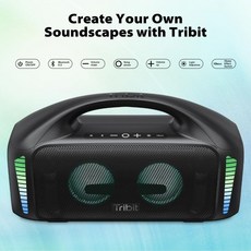 Tribit StormBox Blast 藍牙喇叭 200W 立體聲 XBass 重低音 IPX7 防水, 一代
