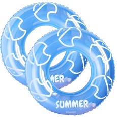 성인용 81.3cm(32인치) 수영장 튜브-3피스 공기 주입식 튜브 - 여름 수영 래프트 Luau 튜브-하와이 링 파티용 (해변 테마 M) 205305, 해변 테마