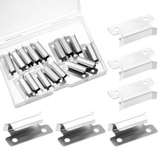 3D 프린터 베드 클립 16개 유리 플레이트 및 가열 고정용 스테인리스 스틸 클립 Ender 3 3 V2 3S CR-20 Pro CR-10S Pro 기타 Creali, 3D 프린터 베드 클립 16개, 유리 플레이트 및 가열