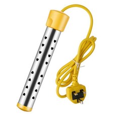 110V美規不鏽鋼電熱棒 熱得快燒水棒 自動斷電防燙加熱棒, 220V英規溫控款帶指示燈 2500W