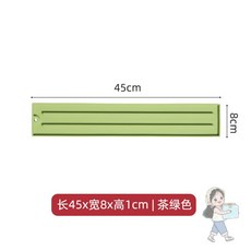 窄縫鍋蓋收納墊 瀝水墊 廚房防滑墊, 1個, 食品級矽膠：加厚防滑【抹茶綠】加高雙卡槽, 抹茶綠