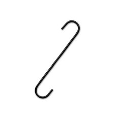 롱다리 S고리 300mm 다용도 에스 파이프 진열 걸이, 롱다리 S고리 300mm - 블랙, 1개