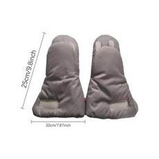유모차장갑 유모차워머 겨울용 유모차 핸드 머프 아늑한 따뜻한 장갑 액세서리 방풍 골프 카트, 2) Gray
