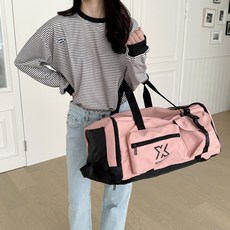 윈드다이브 짐 더플백 대용량 여행용 보스턴백 백팩 크로스백, 핑크, 1개
