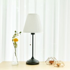 리벌티 단스탠드 테이블 조명 인테리어 침실등, 엔틱블랙+8w 벌브 하얀빛