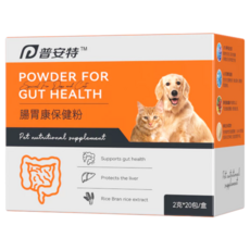 普安特腸胃康保健粉，犬貓適用，維持腸道健康，促進消化吸收, 2g, 1套, 腸胃健康+保護肝臟