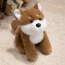 시바견 세인트버나드 강아지 래브라도 40cm 30cm 봉제인형 골든리트리버 선물, Shiba Inu