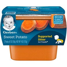 Gerber 嘉寶 孩童食物泥 2入組, 地瓜口味, 142g, 1組