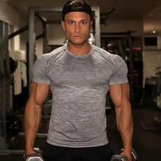 amms 브이알파 머슬핏 헬스 반팔 티셔츠 짐웨어