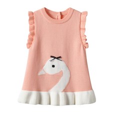 DFMEI 女童針織馬甲秋冬新款兒童洋氣百搭毛線背心小童純棉花邊寶寶毛衣