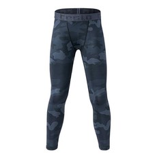 테슬라 언더레이어 주니어 카모 긴바지 TM-KUP19 스포츠 레깅스/타이즈