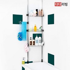 기둥식 욕조위 선반_400_3단, 상세설명 참조, 없음