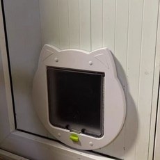 貓門 寵物門 寵物活動門 狗門 貓耳朵寵物門洞 小狗門洞 貓狗洞 寵物門 雙向自由進出裝木門防盜門, 1個, 貓門洞小狗門洞貓狗洞寵物門雙向自由進出