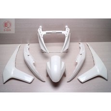 EG部品 FORCE 155 BH6 機車車殼烤漆 (含大盾黑) 白色, 1個, 烤漆部份7件(大盾配黑)