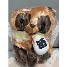 可愛狸貓造型娃娃，柔軟毛絨觸感，附酒壺配件，居家裝飾擺件, 咖啡色, 1個