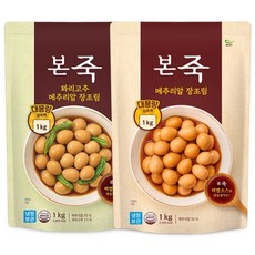 [본죽] 메추리알 장조림 1+1세트 (메추리알 1kg + 꽈리고추 1kg) 총2팩, 2개