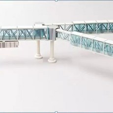JC Wings 공항 탑승 브릿지 1/200 미니어처 모형 비행기 탑승교 채널 도킹 항공, LH2148 듀얼 채널