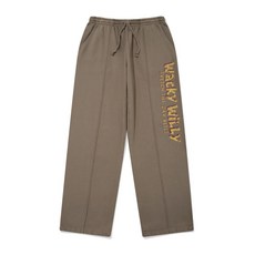 매장정품 와키윌리 WACKY WILLY 피그먼트 타이포 스웻 팬츠 카키 WA2503PT06KH 499425