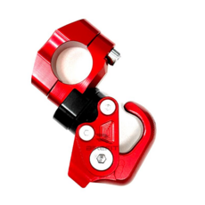 배달 오토바이 봉지걸이 자전거 헬멧걸이 튜닝 후크 범용 22mm, 1개, 레드 1개, 레드