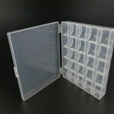 플라스틱 스레드 보빈 재봉틀 스풀 바느질 도구 저장 상자와, 1개, 4. Bobbin empty box-2pc