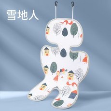 藍動物 推車座墊 嬰兒推車墊 安全座椅墊 透氣墊, 1個, 雪地人, 雪地人