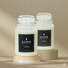 라디오르 프리미엄 소이왁스 캔들, 1개, 600ml, 코튼