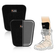 ProSSS Snowboard 정강이 패드 - 스키 부츠 라이너용 젤 가드 충격 흡수 고정 사이즈 프로텍터 방지 어린이 2개(10cm x 12cm(3.9 4.75인치)) 306