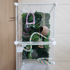 패럿포레스트 앵무새 사육장 케이지, 1개, 화이트