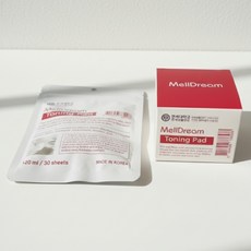 [멜드림 본사정품] 토닝패드 스킨 첫 단계 피부결 정돈 패드 순한 각질케어, 1개, 30매입