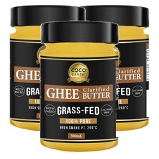 호주 코코어스 Coco Earth Butter Grass Fed 100% 퓨어 풀을 먹인 버터유, 3개, 500ml